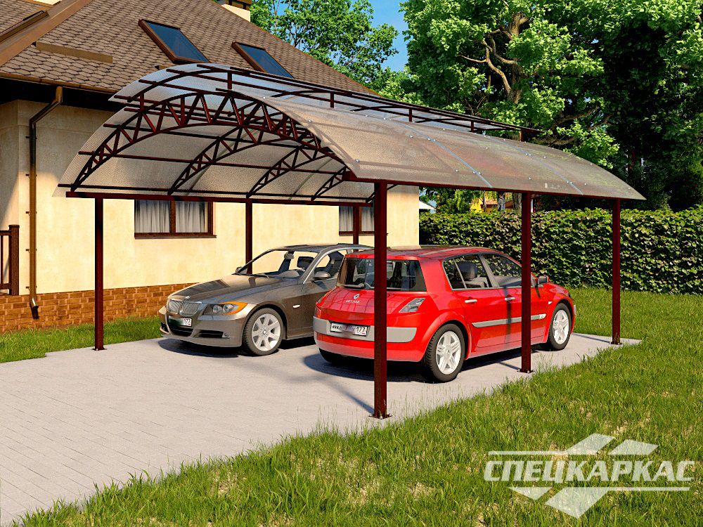 Навес из поликарбоната для автомобиля Навес из поликарбоната для автомобиля