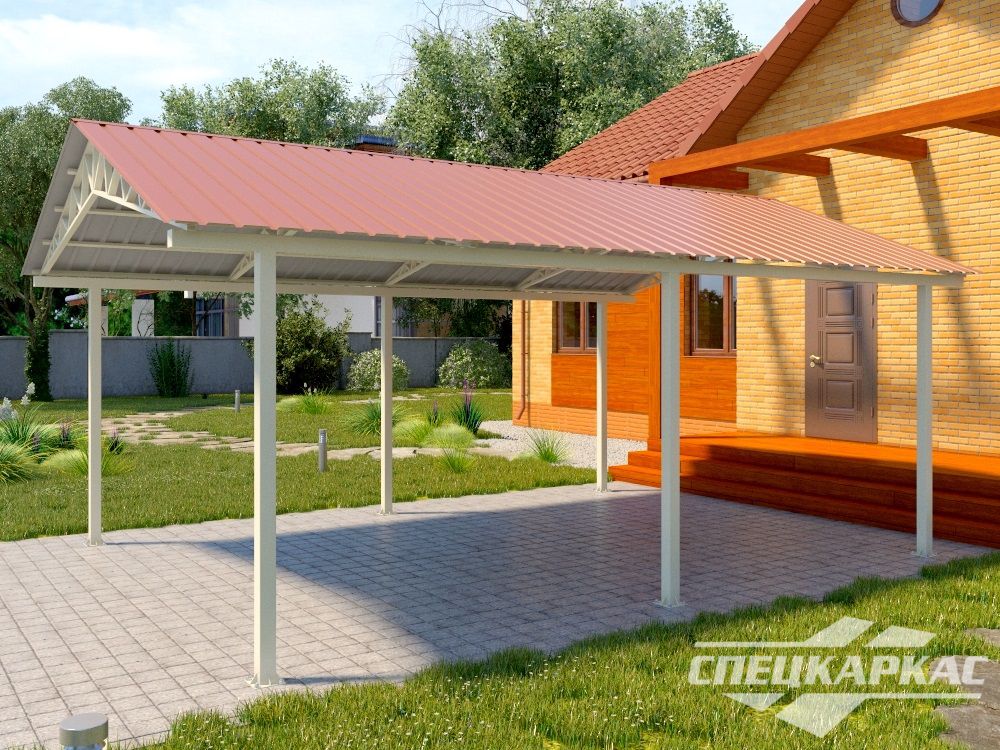 Навес из профнастила Навес из профнастила
