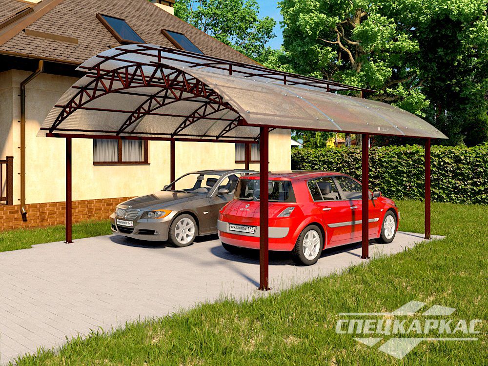 Навес из поликарбоната для автомобиля Навес из поликарбоната для автомобиля