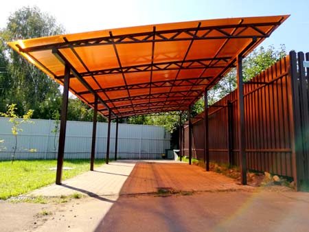 Купить навес из поликарбоната с доставкой и установкой под ключ от производителя в Кимрах Купить навес из поликарбоната с доставкой и установкой под ключ от производителя в Кимрах