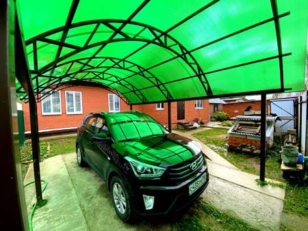 Автонавесы из поликарбоната в Кимрах Автонавесы из поликарбоната в Кимрах