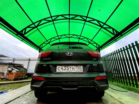 Автонавесы из поликарбоната в Кимрах Автонавесы из поликарбоната в Кимрах