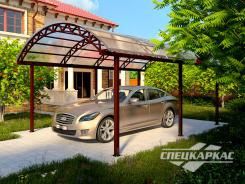 Навес из поликарбоната для автомобиля Навес из поликарбоната для автомобиля