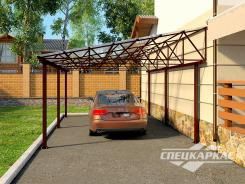 Навес из поликарбоната для автомобиля