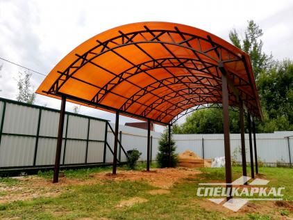 Купить навес из поликарбоната с доставкой и установкой под ключ от производителя в Кимрах